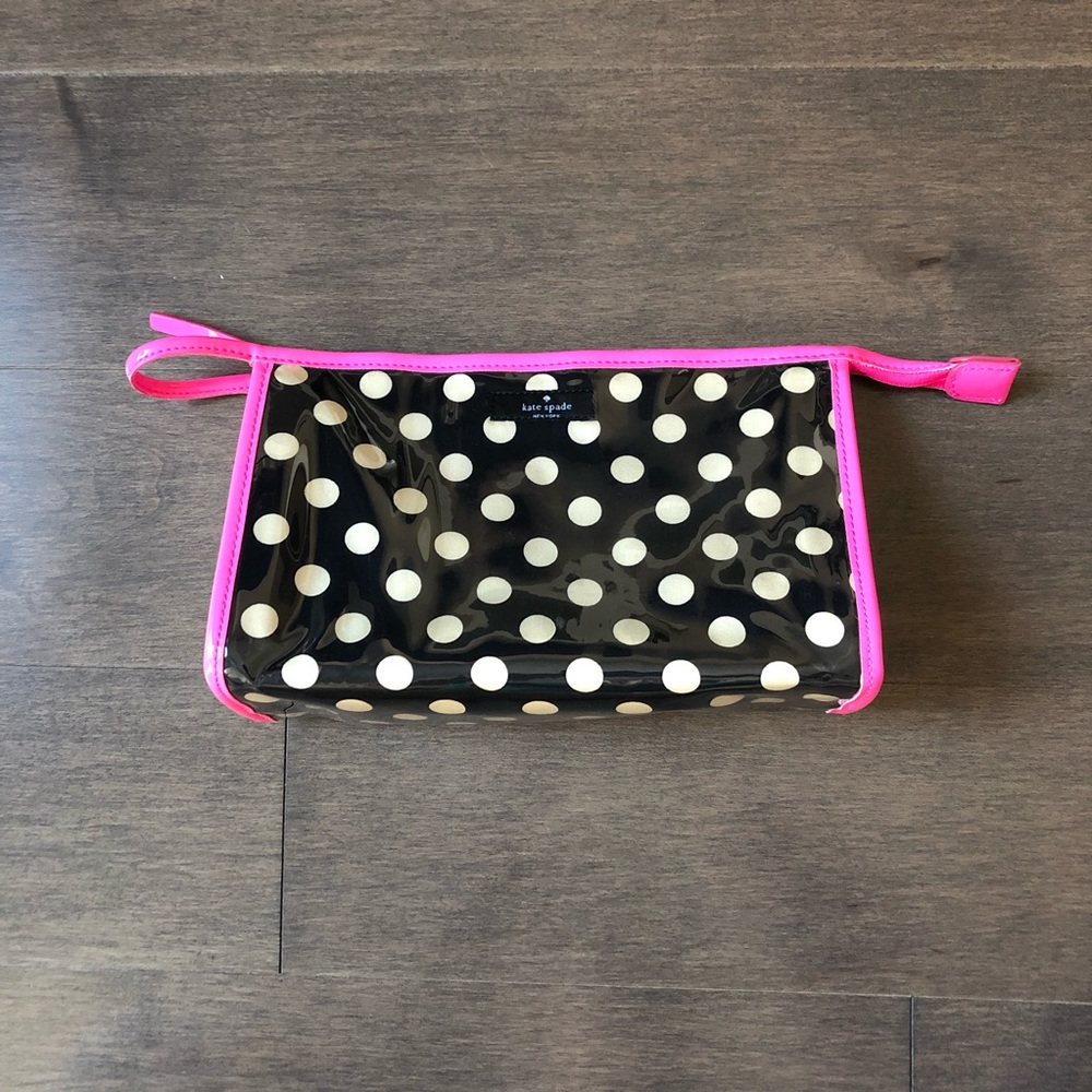 Kate Spade Polka Dot Cosmetic Bag - Large